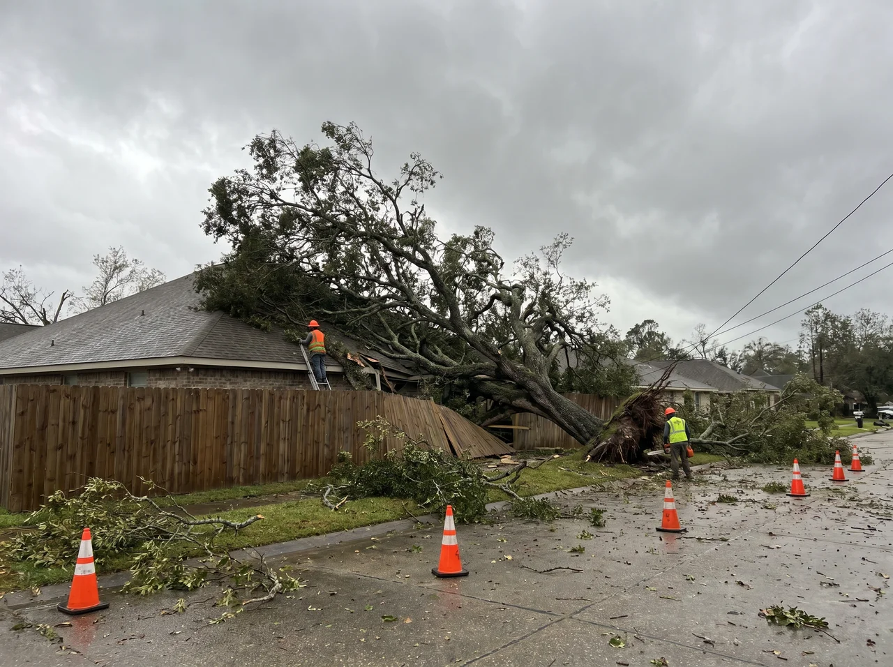 Storm Damage Cleanup in West Palm Beach, Florida