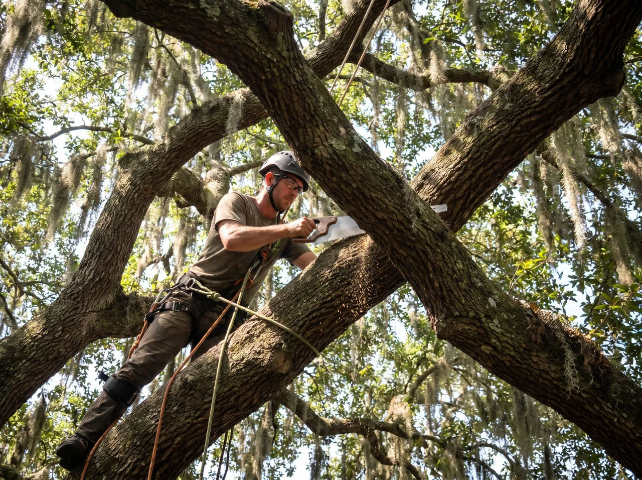 Tree Cabling & Bracing in West Palm Beach, Florida